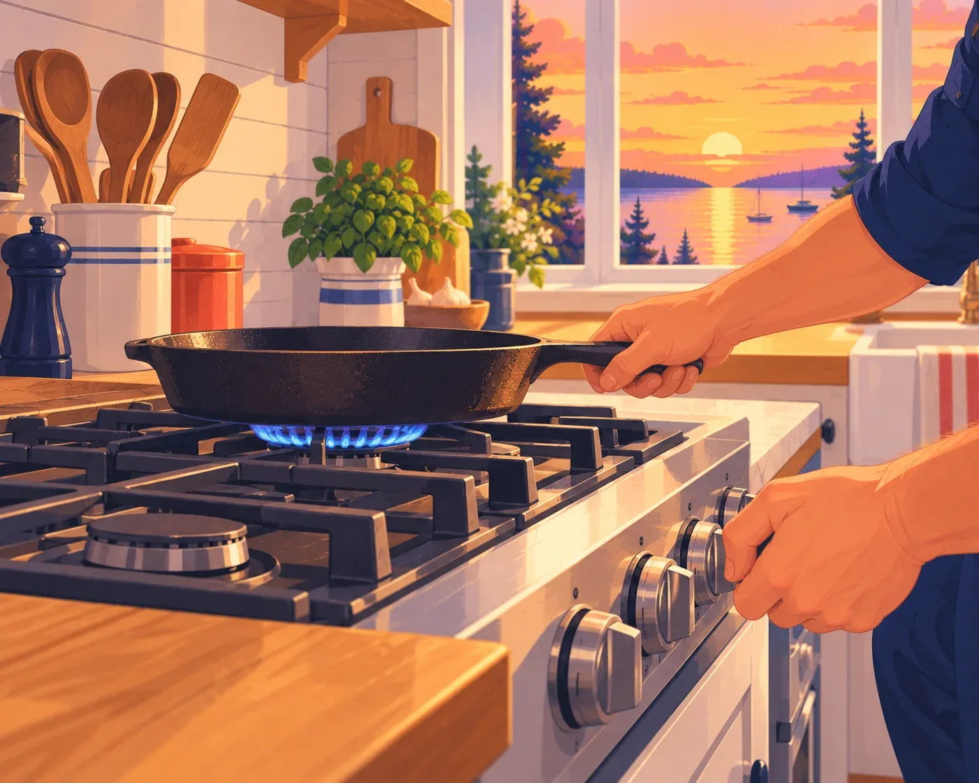 Stove and cooktop repair in a Tay, Ontario kitchen